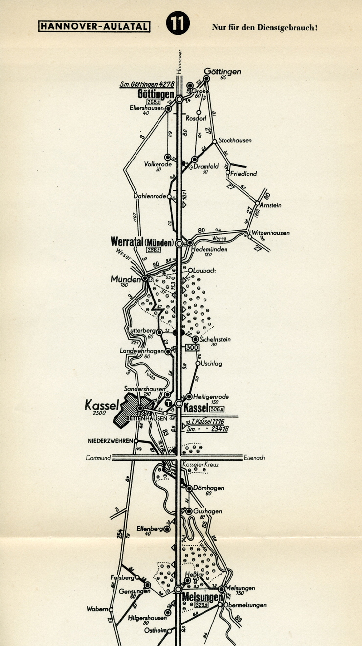 Blatt 11a Strecke 27 Göttingen - Kassel Blatt 11a Strecke 27 Göttingen - Kassel