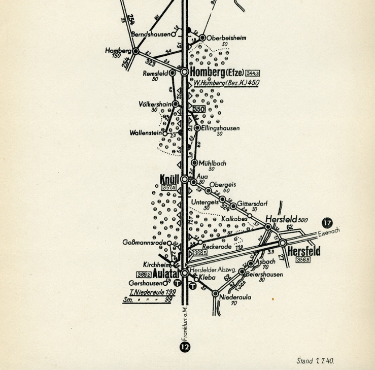 Blatt 11b Strecke 28 Kassel - Bad Hersfeld Blatt 11b Strecke 28 Kassel - Bad Hersfeld