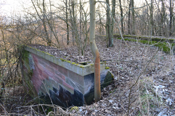 Reichsautobahn Strecke 81 Gerstungen Widerlager Brckenruine Eisenbahnbrcke 94